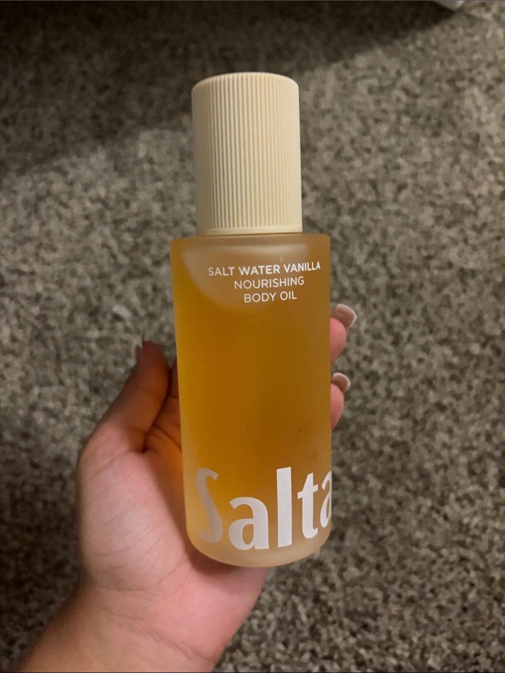 Saltair Vanilla Nourishing Body Oil - Cream Bottle